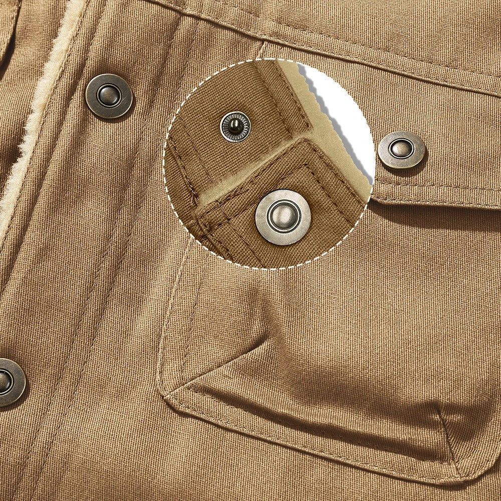 Men's Retro Jacket Fleece Coat