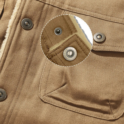 Men's Retro Jacket Fleece Coat