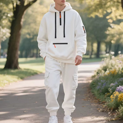 Men'S Tracksuits 2 Piece Long Sleeve Athletic Full Zip Sweatsuits Jogging Suit Set Casual Outdoor Streetwear Sport Tracksuit Set