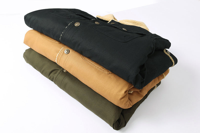 Men's Retro Jacket Fleece Coat