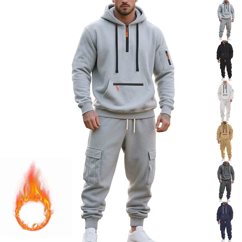 Men'S Tracksuits 2 Piece Long Sleeve Athletic Full Zip Sweatsuits Jogging Suit Set Casual Outdoor Streetwear Sport Tracksuit Set