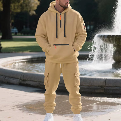 Men'S Tracksuits 2 Piece Long Sleeve Athletic Full Zip Sweatsuits Jogging Suit Set Casual Outdoor Streetwear Sport Tracksuit Set