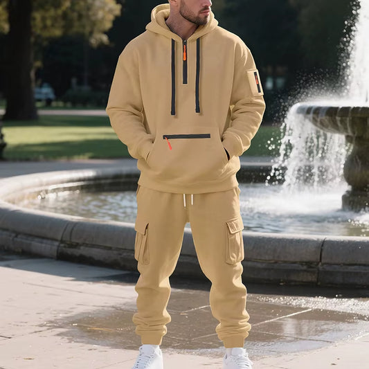 Men'S Tracksuits 2 Piece Long Sleeve Athletic Full Zip Sweatsuits Jogging Suit Set Casual Outdoor Streetwear Sport Tracksuit Set