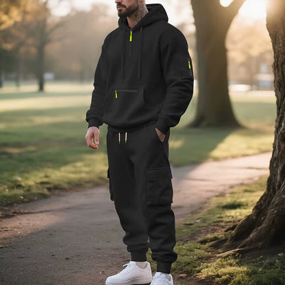Men'S Tracksuits 2 Piece Long Sleeve Athletic Full Zip Sweatsuits Jogging Suit Set Casual Outdoor Streetwear Sport Tracksuit Set